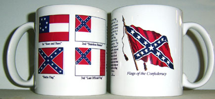 War Coffee Mug CSA Flags