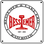 Bessemer Logo 6x6 Tin Sign