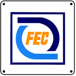FEC New Logo 6x6 Tin Sign