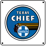 TX Chief Logo 6x6 Tin Sign