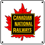 CN Leaf Logo 6x6 Tin Sign