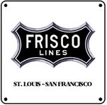 Frisco Black Logo 6x6 Tin Sign