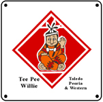 TP Willie Logo 6x6 Tin Sign