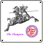 ACL Champion Logo 6x6 Tin Sign