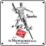 Milwaukee Sparks Logo 6x6 Tin Sign