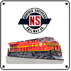 Norfolk Southern Old NS Heritage 6x6 Tin Sign