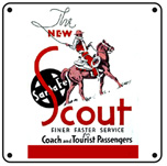 Scout Ad 6x6 Tin Sign