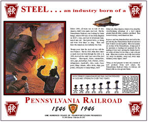 Tin Sign PRR Steel