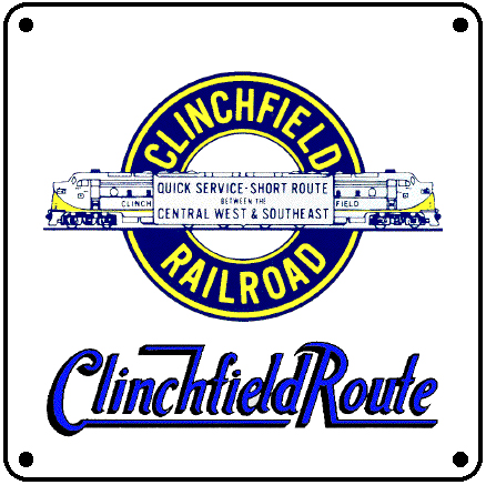 Clinchfield Railroad Logo Train Trailer Hitch Cover 