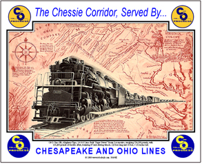 Chessie  Purrfect Patch Train Railroad Chesapeake & Ohio 3-1/4" inch 