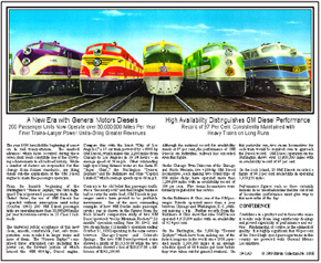 Tin Sign EMD E-unit diesels Ad