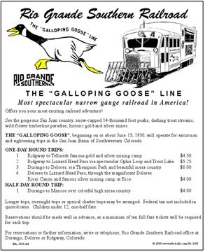 Tin Sign Galloping Goose