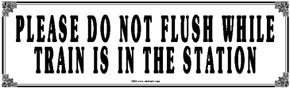 Tin Sign Do Not Flush