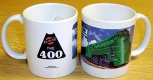 Coffee Mug C&NW Green Steam