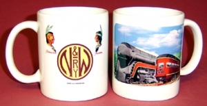 Coffee Mug N&W Passing trains