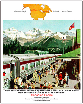 Tin Sign CPR Banff Lake