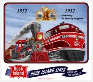 Mouse Pad Rock Island 100th Year