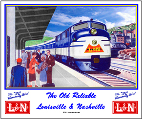 L&N Louisville & Nashville Railroad Train Engine Throw Blanket for Sale by  turboglyde