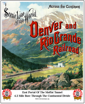 Tin Sign Rio Grande Moffat Tunnel