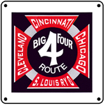 Big Four Logo 6x6 Tin Sign