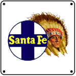 Chief with Logo 6x6 Tin Sign