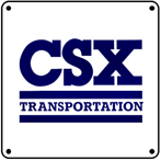 CSX Logo 6x6 Tin Sign
