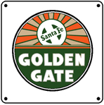 Golden Gate Logo 6x6 Tin Sign