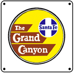 Grand Canyon Logo 6x6 Tin Sign