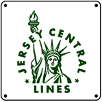 Jersey Central Logo 6x6 Tin Sign