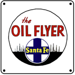 SF Oil Flyer Logo 6x6 Tin Sign