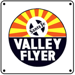 Valley Flyer Logo 6x6 Tin Sign