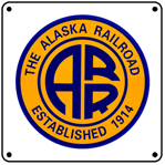 Alaska Logo 6x6 Tin Sign