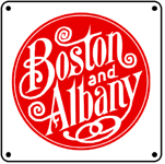 Boston Albany Logo 6x6 Tin Sign