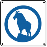 GN Blue Logo 6x6 Tin Sign