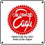 MoPac Colo Eagle Logo 6x6 Tin Sign