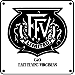 C&O FFV Logo 6x6 Tin Sign