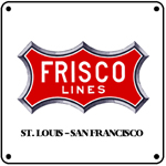 Frisco Red Logo 6x6 Tin Sign