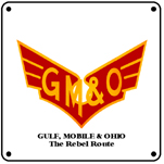 GM&O Logo 6x6 Tin Sign