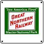 GN Rectangle Logo 6x6 Tin Sign