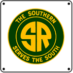 Southern Dk Green Logo 6x6 Tin Sign