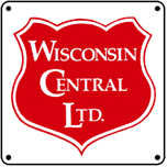 Wisconsin Cent Logo 6x6 Tin Sign