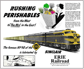 Tin Sign Erie and Sinclair Oil