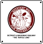 Mackinac Logo 6x6 Tin Sign