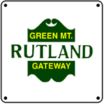 Rutland Grn Mtn Logo 6x6 Tin Sign
