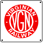 Virginian Logo 6x6 Tin Sign