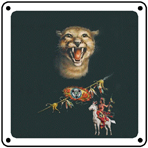 Colo Midland Mtn Lion 6x6 Tin Sign