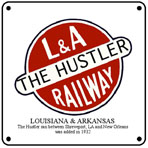 L&A Hustler Logo 6x6 Tin Sign