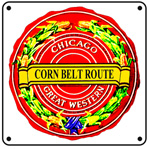 CGW Corn Logo 6x6 Tin Sign