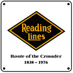 Reading Logo 6x6 Tin Sign