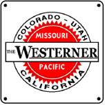 MoPac Westerner 6x6 Tin Sign